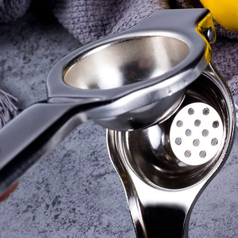 Лимоноизстисквачка от неръждаема стомана Ръчна сокоизстисквачка Цитрусови плодове Кухненски бар Кухненски робот Джаджа Практична преса за плодове Инструменти за сок