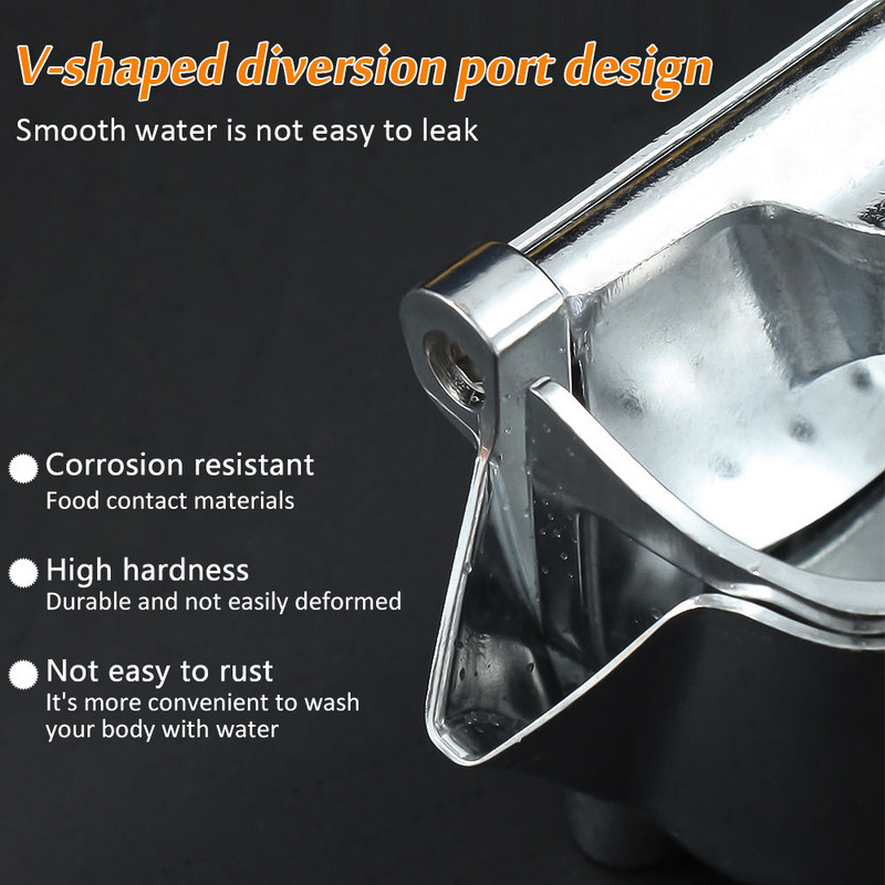 Ръчна сокоизстисквачка за плодове Алуминиева сплав Ръчна сокоизстисквачка под налягане Нар Портокал Лимон Захарна тръстика Сок Кухня Инструмент за плодове