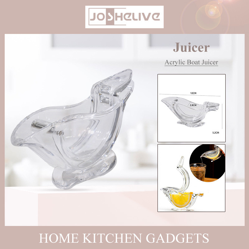 Голяма разпродажба Акрилна сокоизстисквачка за лимон Ръчна прозрачна сокоизстисквачка за плодове Лимоноизстисквачка Ръчна машина за изстискване на портокал Домашна кухня БарGadget