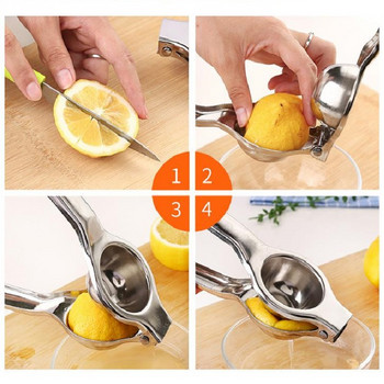 Citruspers Handmatige Juicer Rvs Metalen Squeezer Juicer Voor Fruit Oranje Citroen Sinaasappel Keuken Tool Accessoires