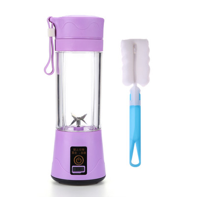 2/6 lapátos 380 ml-es hordozható gyümölcscentrifuga USB újratölthető turmix turmixgép mini konyhai robotgép személyi turmix lé turmixgép