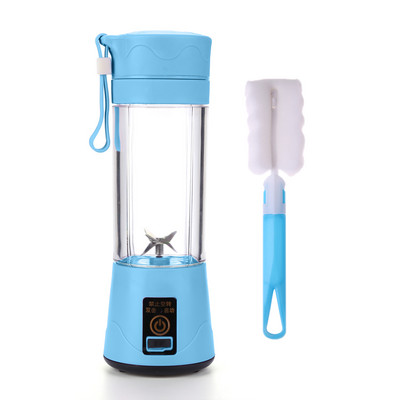 2/6 lapátos 380 ml-es hordozható gyümölcscentrifuga USB újratölthető turmix turmixgép mini konyhai robotgép személyi turmix lé turmixgép