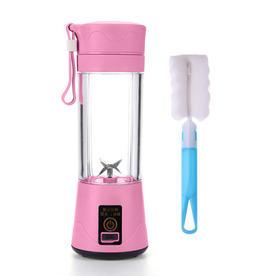 2/6 lapátos 380 ml-es hordozható gyümölcscentrifuga USB újratölthető turmix turmixgép mini konyhai robotgép személyi turmix lé turmixgép