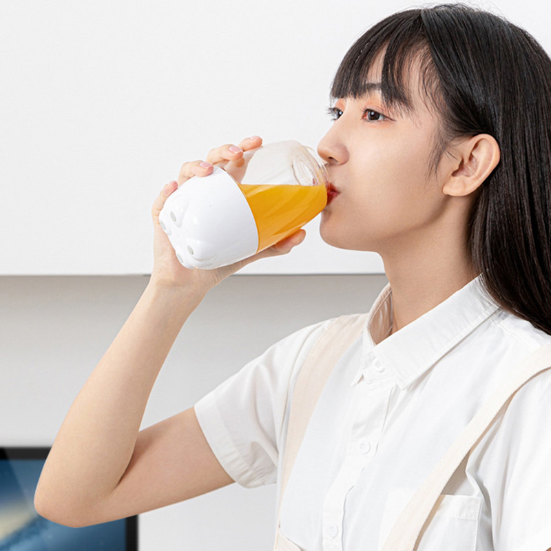 Прекрасен заек Домакинска преносима USB акумулаторна сокоизстисквачка Чаша Блендер за плодове Миксер Преносима мини сокоизстисквачка за плодове кухненски джаджи