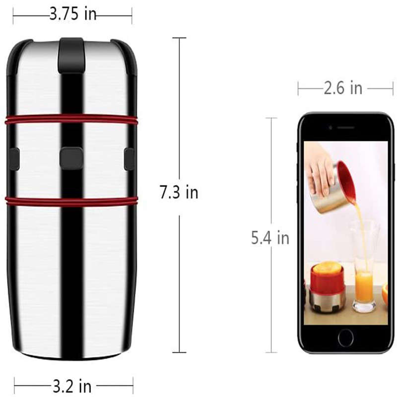 Сокоизстисквачка за цитрусови плодове Ръчна сокоизстисквачка за портокал Преносима ръчна изстисквачка за грейпфрут от неръждаема стомана Въртене на капака Сокоизстисквачка Кухненски инструменти