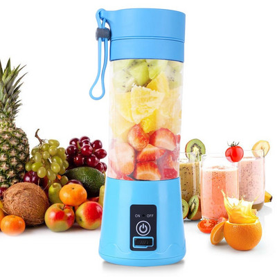 380 ml-es elektromos gyümölcsprés mini USB hordozható turmixkészítő turmixgép sportpalackos facsaró konyhai citromfacsaró