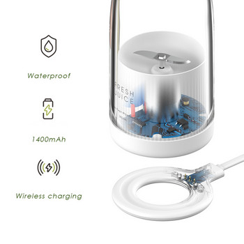 350 ml преносима електрическа сокоизстисквачка блендер USB мини миксери за плодове екстрактори за храна храна млечен шейк многофункционална машина за сок