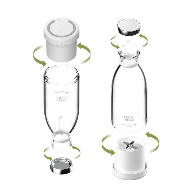 350 ml преносима електрическа сокоизстисквачка блендер USB мини миксери за плодове екстрактори за храна храна млечен шейк многофункционална машина за сок