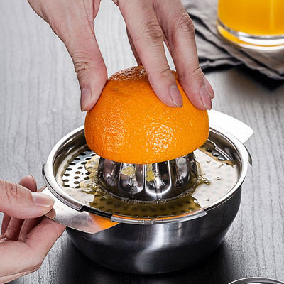 Hordozható turmixgép rozsdamentes acél citromfacsaró kézi facsaró Kézi narancs Citrus lime gyümölcslé facsaró Konyhai eszközök Eszközök