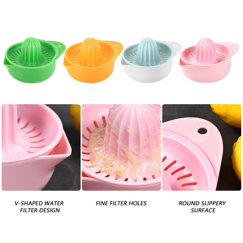 Ръчна сокоизстисквачка за лимонови плодове Сокоизстисквачка за цитрусови плодове Портокал Лесна за използване и многофункционална кухня Преносими аксесоари за плодове