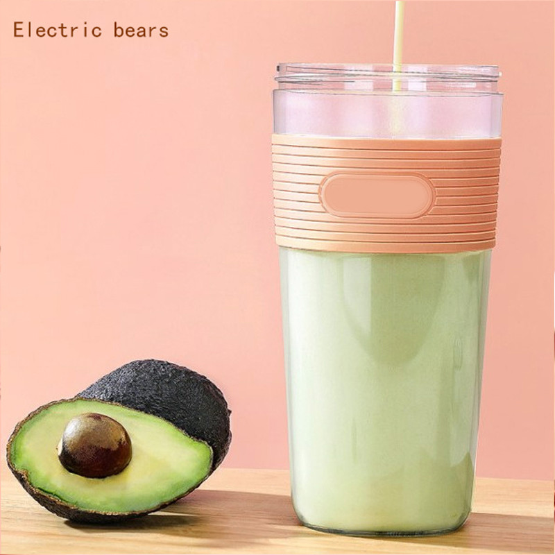 300 мл мини USB акумулаторна преносима електрическа сокоизстисквачка за плодове смути машина блендер машина спортна бутилка многофункционален блендер