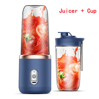 6 Blades Juicer Cup 500ML USB Smoothie Blender Cup Mini Charging Fruit Squeezer Food Mixer Ice Crusher Φορητοί ασύρματοι αποχυμωτές