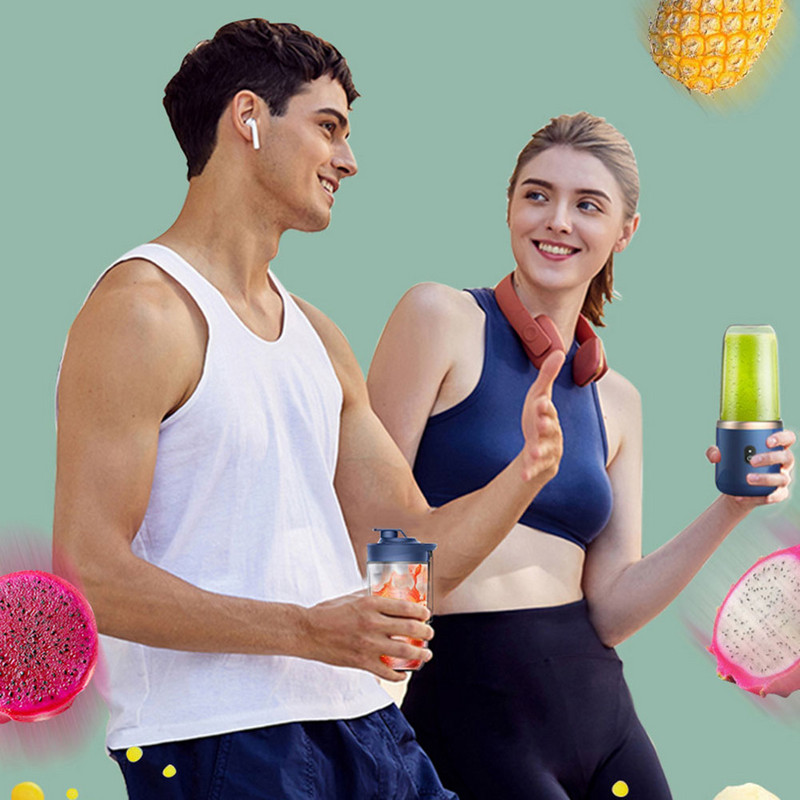 Преносима сокоизстисквачка Блендер 300 мл Електрическа сокоизстисквачка за плодове USB зареждане Лимон Портокал Чаша за изстискване на плодове Смути Блендер Машина