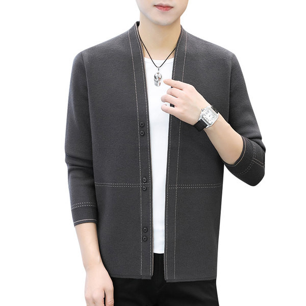 Мъжка жилетка в два цвята с копчета