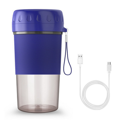 300 ml-es USB-tölthető hordozható gyümölcscentrifuga, többfunkciós dupla kattintással indítható mini turmixkehely
