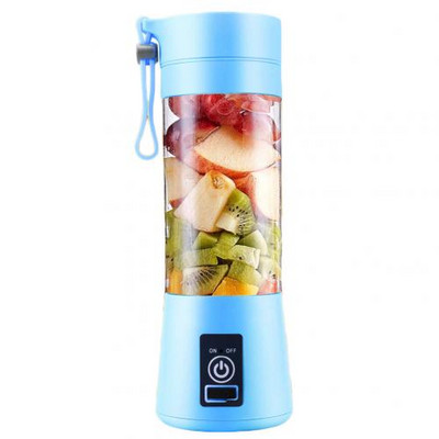 4 pengével ellátott hordozható turmixgép elektromos turmixgép USB újratölthető 500 ml-es facsaró csésze, gyümölcsturmix készítő csésze palack és fedél