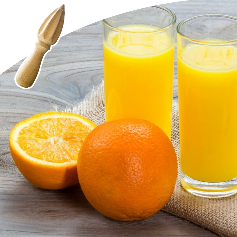 Ръчна сокоизстисквачка за лимон Конус Естествено буково дърво Сокоизстисквачка за плодове Портокал Сокоизстисквачка за цитрусови плодове Конус Сок от лимон