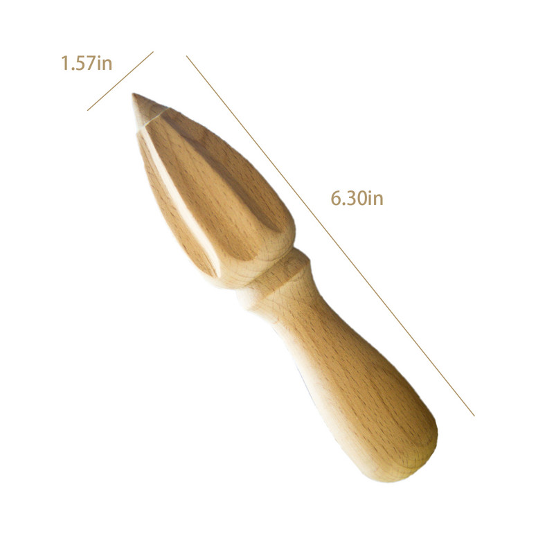 Ръчна сокоизстисквачка за лимон Конус Естествено буково дърво Сокоизстисквачка за плодове Портокал Сокоизстисквачка за цитрусови плодове Конус Сок от лимон