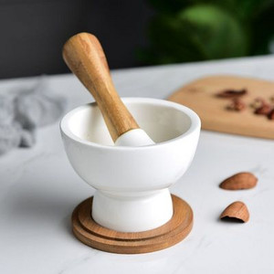 Európai Művészet Kerámia Étrend-kiegészítő Daráló Baby Western Medicine Darálópor Püre Darálótál Háztartási Kézi Gyümölcscentrifuga