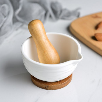 Συμπλήρωμα διατροφής European Art Ceramic Grinder Baby Western Medicine Grinding Powder Μπολ Πουρέ λείανσης Οικιακό Εγχειρίδιο Αποχυμωτής