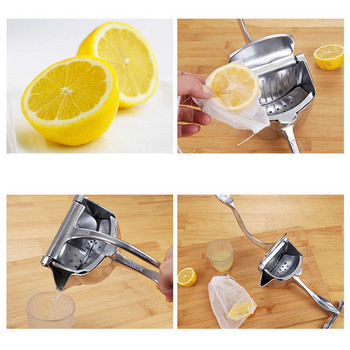 Преносима лимоново-портокалова ръчна сокоизстисквачка за плодове Кухненски аксесоари от неръждаема стомана Инструменти Цитрус 100% суров ръчно пресован сок