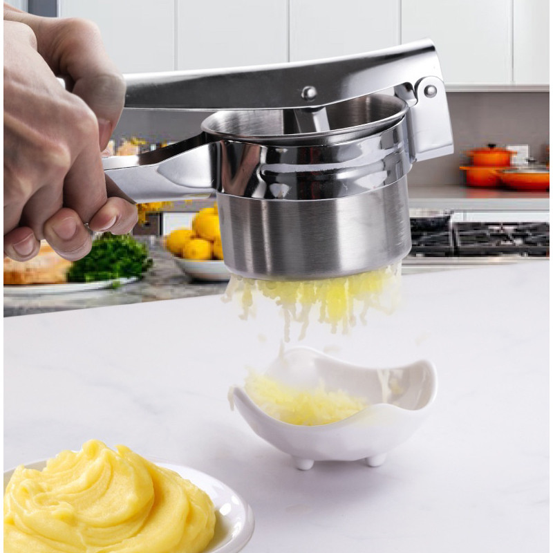 GBSC Рицар за картофи от неръждаема стомана Преса за плодове и зеленчуци Сокоизстисквачка Трошачка Изстисквачка Домакински кухненски принадлежности Инструмент за готвене