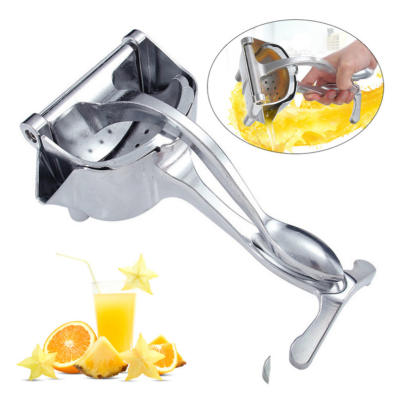Ръчна сокоизстисквачка Преносима алуминиева сплав Ръчна сокоизстисквачка под налягане Нар Портокал Лимон Захарна тръстика Сок Кухня Инструмент за плодове