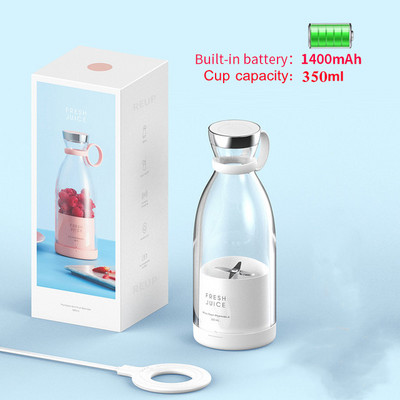 Hordozható elektromos gyümölcsprés turmixgép USB mini gyümölcskeverők gyümölcskivonók élelmiszer turmix multifunkciós 350 ml-es gyümölcsléfőző gép