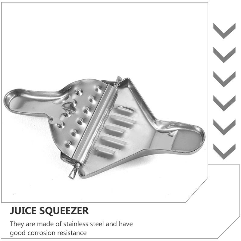 5Pcs Ръчна изстисквачка от неръждаема стомана: Изстисквачка за лимони Малка сокоизстисквачка за цитрусови плодове с дръжка Чучур за наливане Портокал Лимон Преса за плодове Инструменти