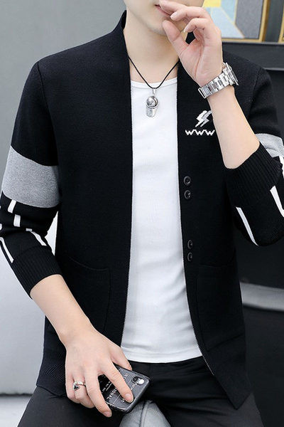 Мъжка ежедневна жилетка с бродерия