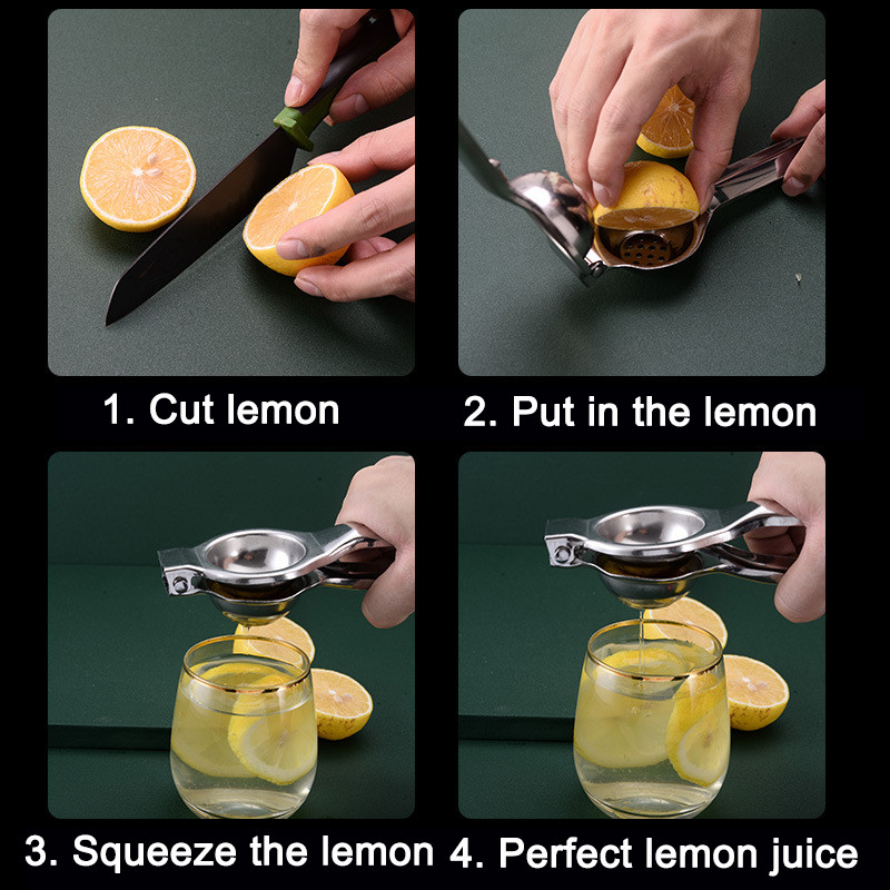 Портокалова сокоизстисквачка от неръждаема стомана Ръчна лимонова сокоизстисквачка Кухненски аксесоари Мини лимонова сокоизстисквачка Бебешка портокалова сокоизстисквачка за плодове Лимон щипка