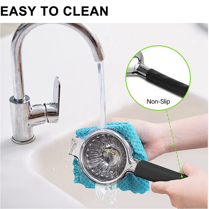 Citrinų spaudyklė, nerūdijančio plieno rankinė kalkių spaudimo mašina, vaisių citrusinių vaisių sulčiaspaudė su neslidžia rankena rankine sulčiaspaude