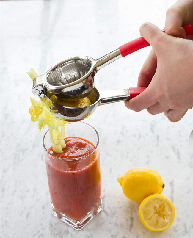 Търговия на едро със силиконова дръжка Ръчни сокоизстисквачки Лимоноизстисквачка от неръждаема стомана Райбер