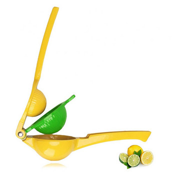 Метална изстисквачка за лимон и лайм Ръчен инструмент за пресни плодове Сокоизстисквачка за портокал Мини блендер Ръчна преса По-сочни кухненски инструменти за плодове