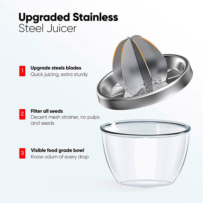 Изстисквачка за цитрусови плодове от неръждаема стомана Портокал Ръчна сокоизстисквачка Сокоизстисквачка за лимон Сокоизстисквачка за портокал Преса за плодове Кухненски инструменти