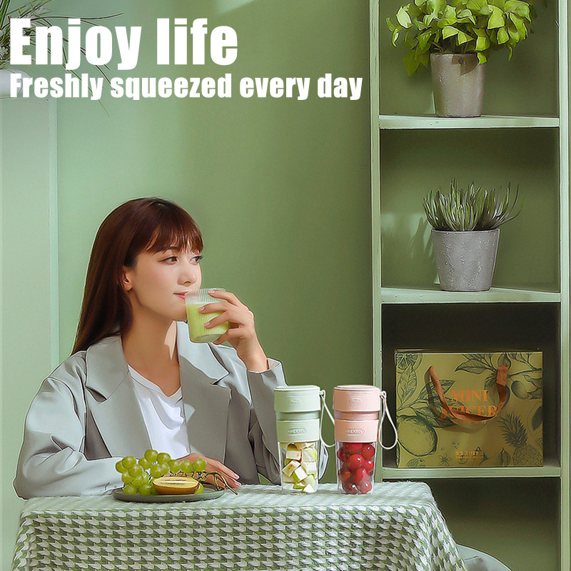 300 ml Преносим миксер Чаша за сокоизстисквачка Електрически блендер за втечняване Плодов процесор Акумулаторен миксер Бърз сок за Кухня за пътуване