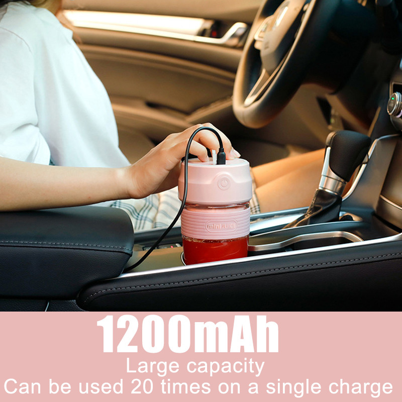 300 ml Преносим миксер Чаша за сокоизстисквачка Електрически блендер за втечняване Плодов процесор Акумулаторен миксер Бърз сок за Кухня за пътуване