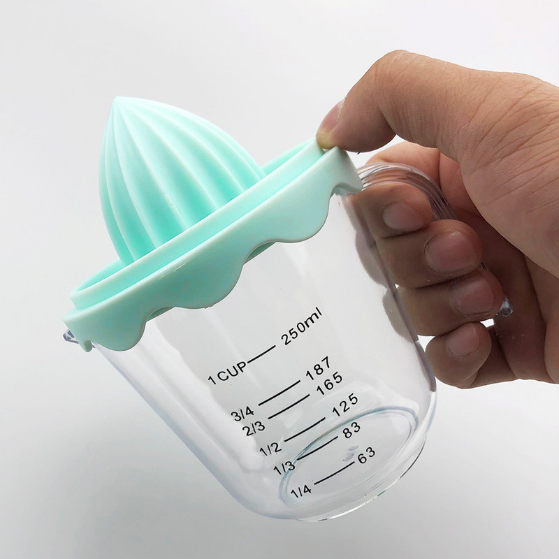 250 ml Ръчна сокоизстисквачка за цитрусови плодове, многофункционална с мащаб, преса за портокалов сок Ръчна сокоизстисквачка за плодове Направи си сам Инструменти за сок Кухненски аксесоари