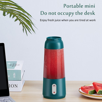 300 мл електрическа сокоизстисквачка чаша ръчен смути мейкър блендер бъркалка кухненски робот USB акумулаторна за домашен офис на открито