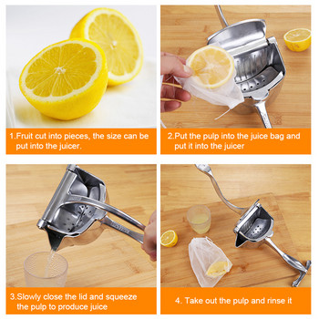 Mini Handheld Fruit Juicer Portable Machine Squeezes Juicer Durable Manual Juicer Kitchen Household Baby Fruit Juicer Lemon Clip