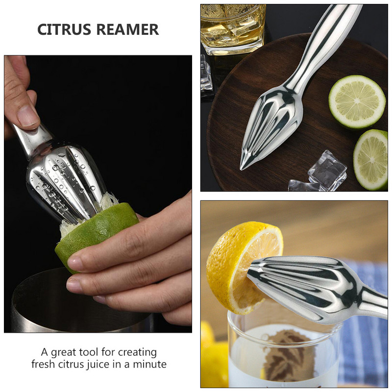 Сокоизстисквачка Лимон Ръчна Цитрусова машина Ръчна преса за плодове Портокал Сок от лайм Стомана Неръждаем метал Екстрактор Инструмент Сокоизстисквачка