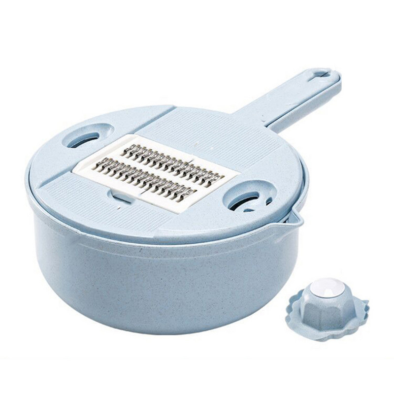 Daržovių vaisių pjaustyklės rinkinys su kiaušinių skirstytuvu, daugiafunkcis kiaurasamtis virtuvės reikmenims Naudingas daržovių smulkintuvas