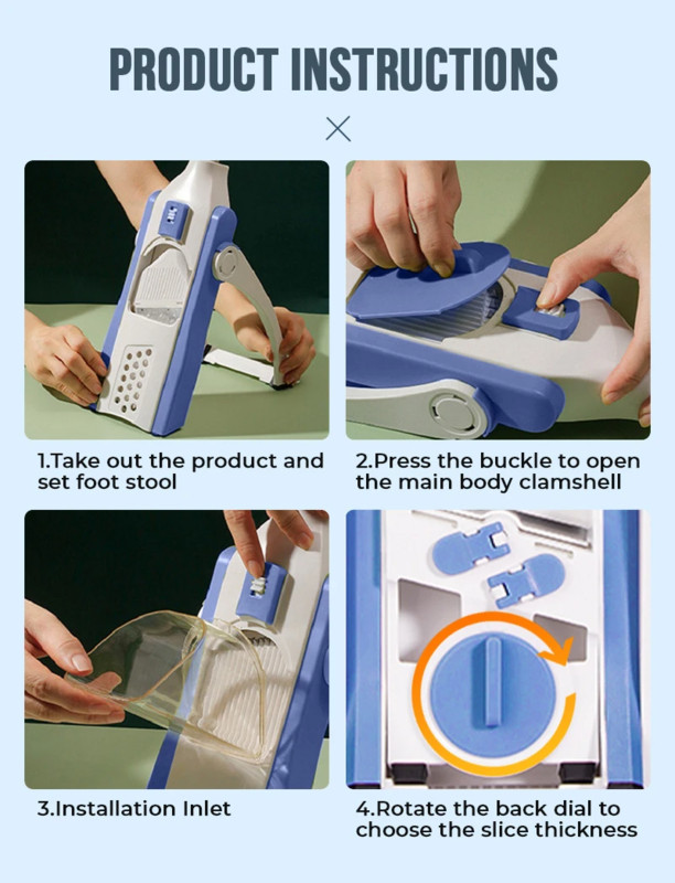 Daugiafunkcis daržovių pjaustyklės popieriaus smulkintuvas virtuvės įrankis Mėsos pjaustytuvas svaras česnako buitinis smulkintuvas svogūnų imbiero artefaktas