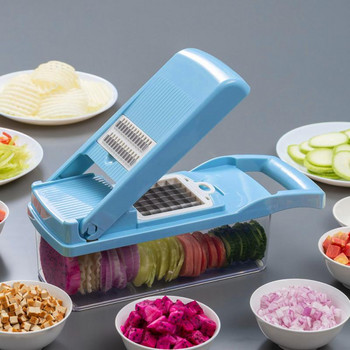 Υψηλής ποιότητας Κόφτης λαχανικών Dicer Veggie Cutter Εγχειρίδιο Κόφτης Κρεμμυδιών Μαντολίνο Φρούτων Αποφλοιωτής για Σκόρδο Λάχανο Καρότο