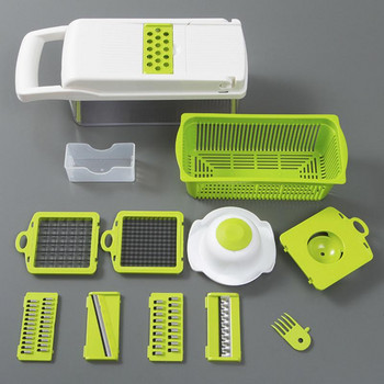 Υψηλής ποιότητας Κόφτης λαχανικών Dicer Veggie Cutter Εγχειρίδιο Κόφτης Κρεμμυδιών Μαντολίνο Φρούτων Αποφλοιωτής για Σκόρδο Λάχανο Καρότο