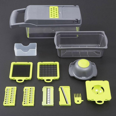 Υψηλής ποιότητας Κόφτης λαχανικών Dicer Veggie Cutter Εγχειρίδιο Κόφτης Κρεμμυδιών Μαντολίνο Φρούτων Αποφλοιωτής για Σκόρδο Λάχανο Καρότο