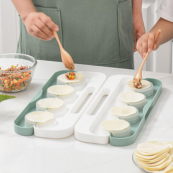 Φόρμα ζυμαρικών DIY Wonton Dumpling Machine σε σχήμα μισοφέγγαρου Εξοπλισμός παρασκευής ζυμαρικών Mold Τύπος οικιακής χρήσης Εργαλεία κουζίνας