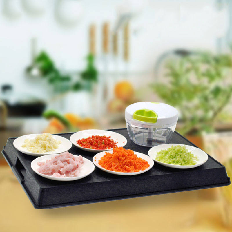 Drop Shipping нов Висококачествен чопър Резачка за чесън Зеленчуци Плодове Twist Шредер Ръчна месомелачка