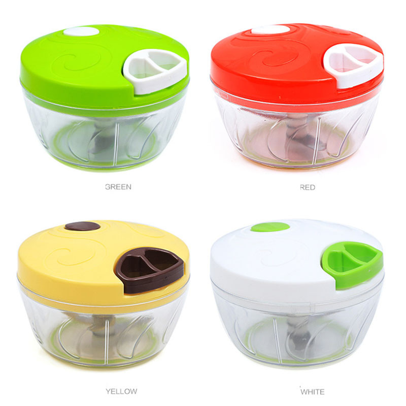 Drop Shipping нов Висококачествен чопър Резачка за чесън Зеленчуци Плодове Twist Шредер Ръчна месомелачка