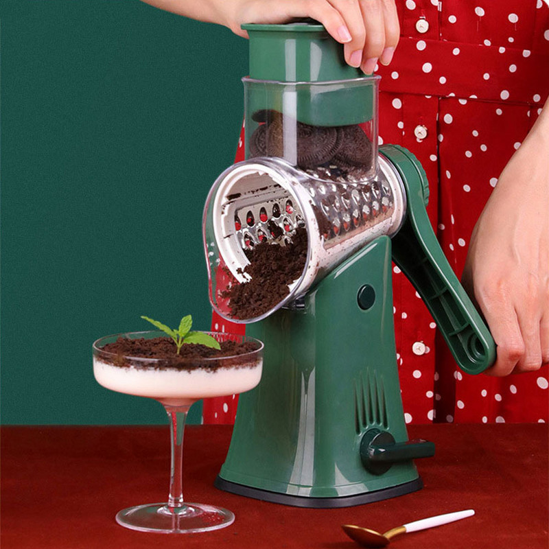 Ръчна резачка за зеленчуци Ротарен слайсер Чопър Кухненски джаджи Многофункционално ренде Картофи Зеленчуци Чесън Машина за смилане на храна